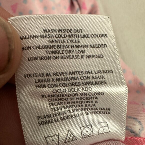 Star Wars Girls' Dress Size M 7/8 Pink Pattern Short Sleeve Polyester/Spandex - Picture 6 of 6